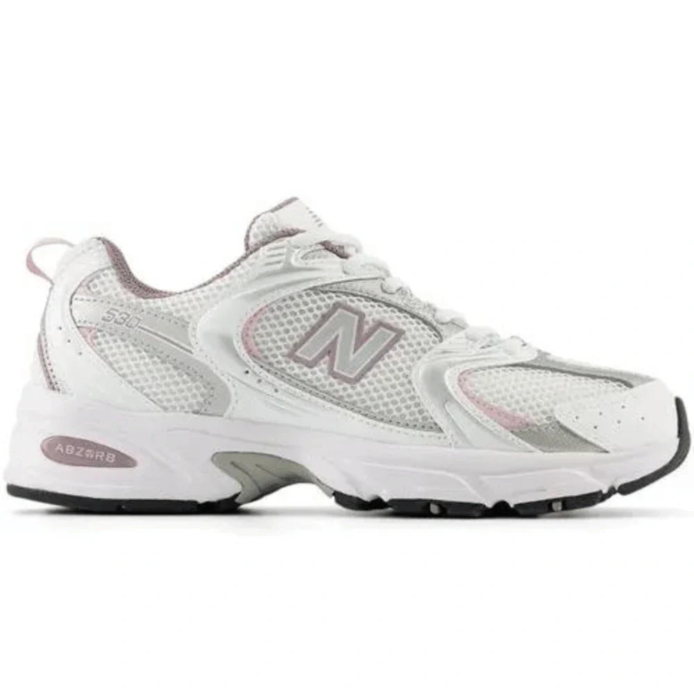 New Balance 530 White Silver Metallic Ice Wine — view 2