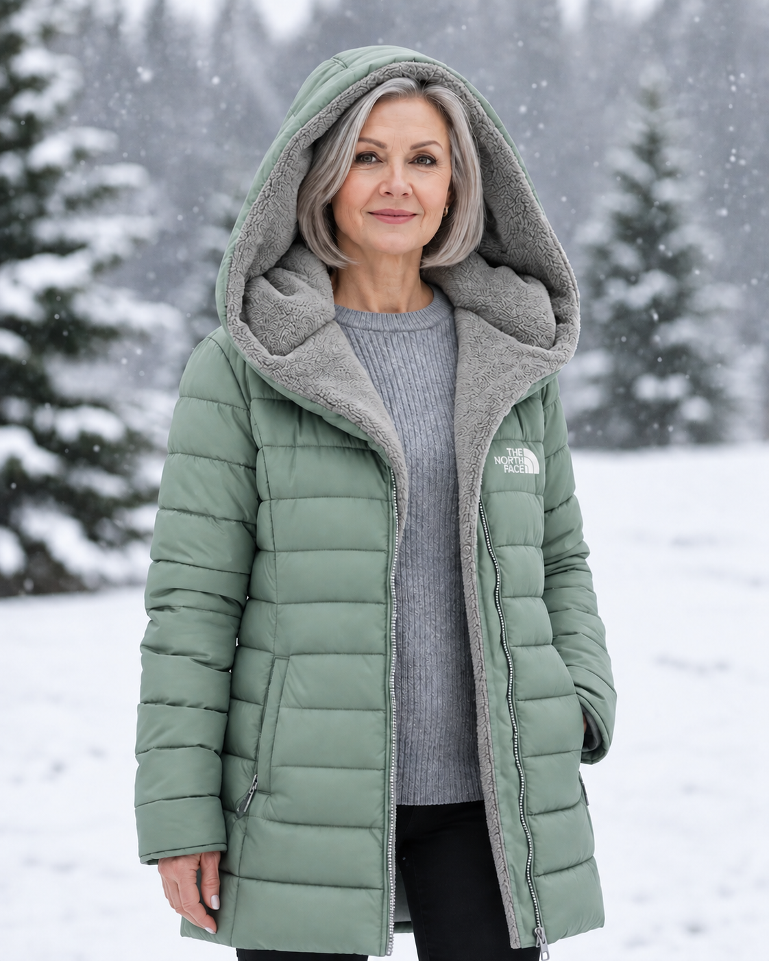 Fleece Lined Quilted Coat – view 13