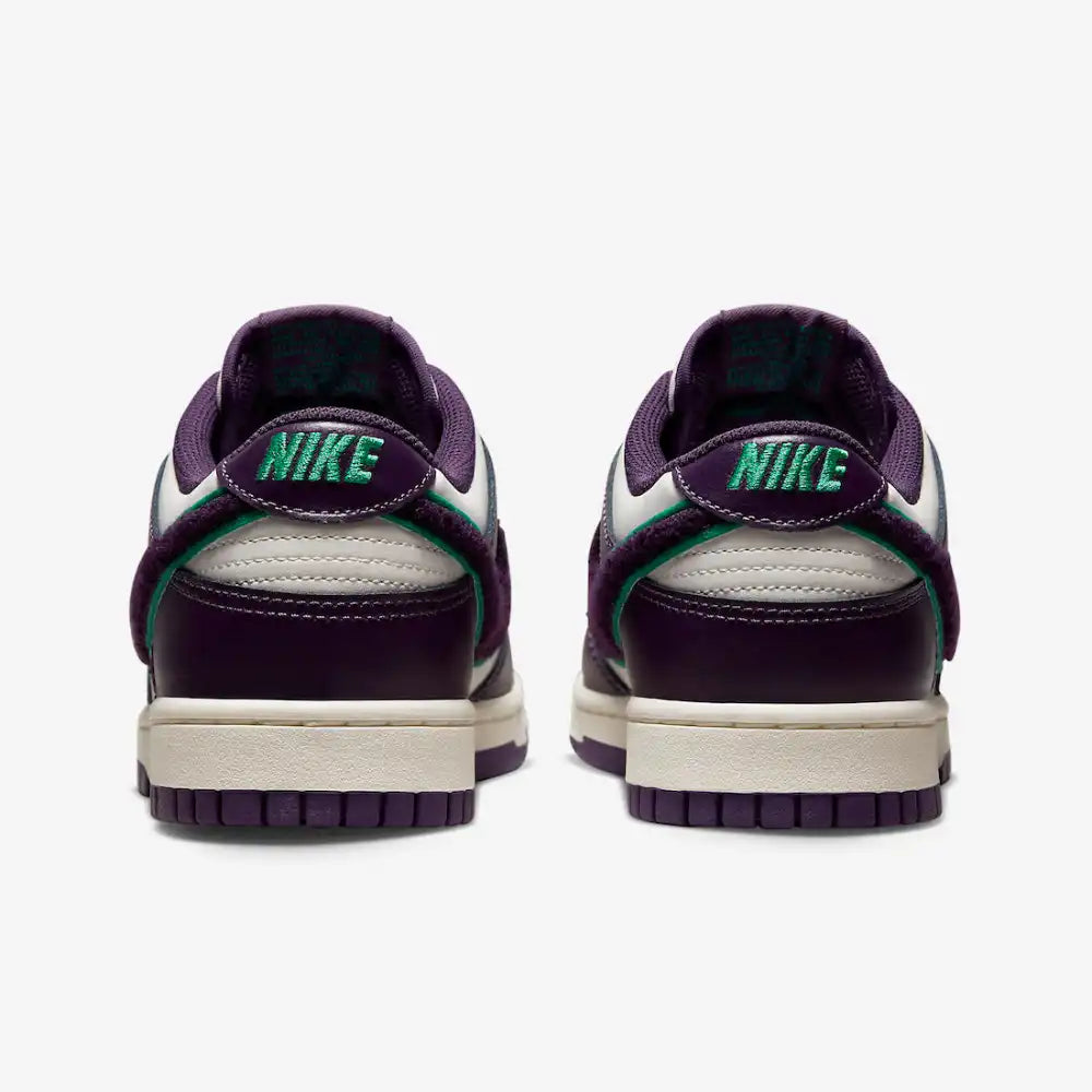 Nike Dunk Low Chenille Swoosh Sail Grand Purple — view 4