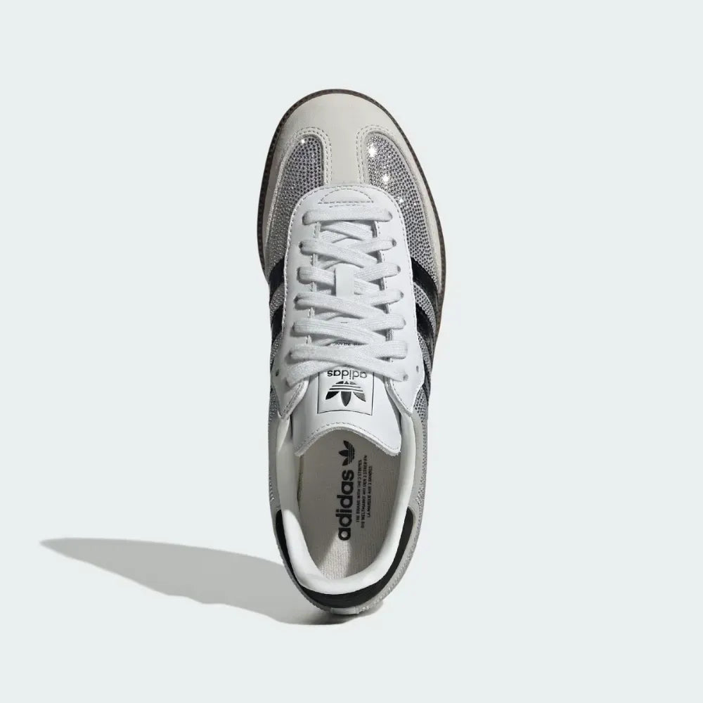 adidas Samba OG Rhinestone Crystal White Silver — view 3