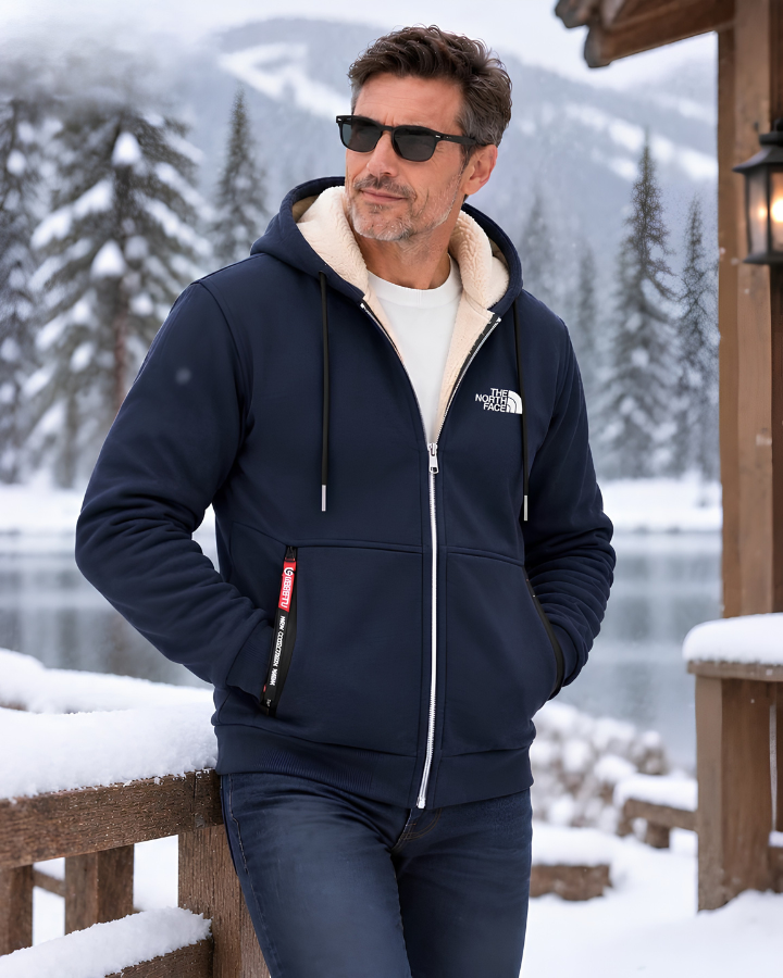 Contrast-Lined Hooded Jacket – view 17