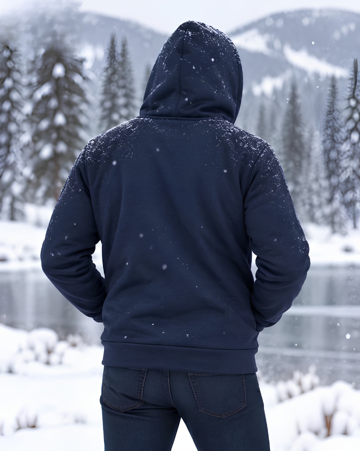 Contrast-Lined Hooded Jacket – view 18