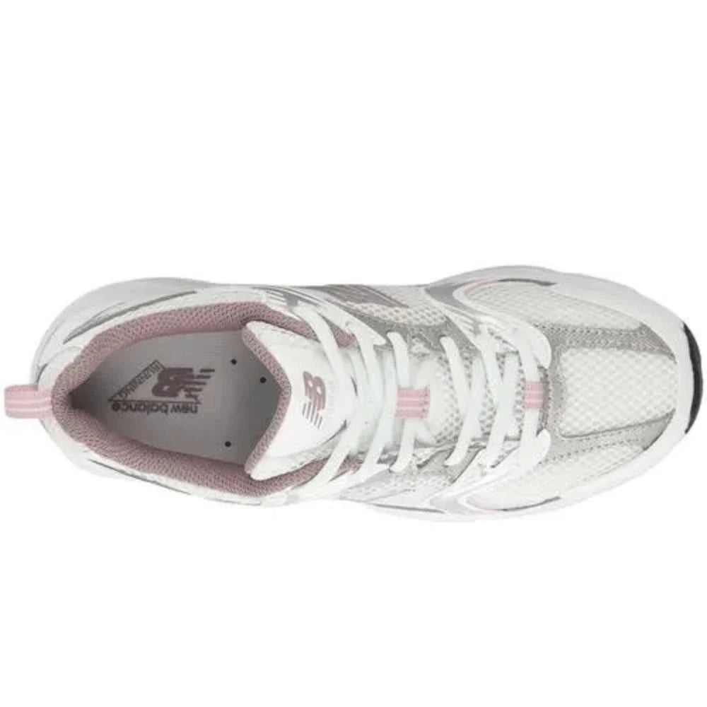 New Balance 530 White Silver Metallic Ice Wine — view 5