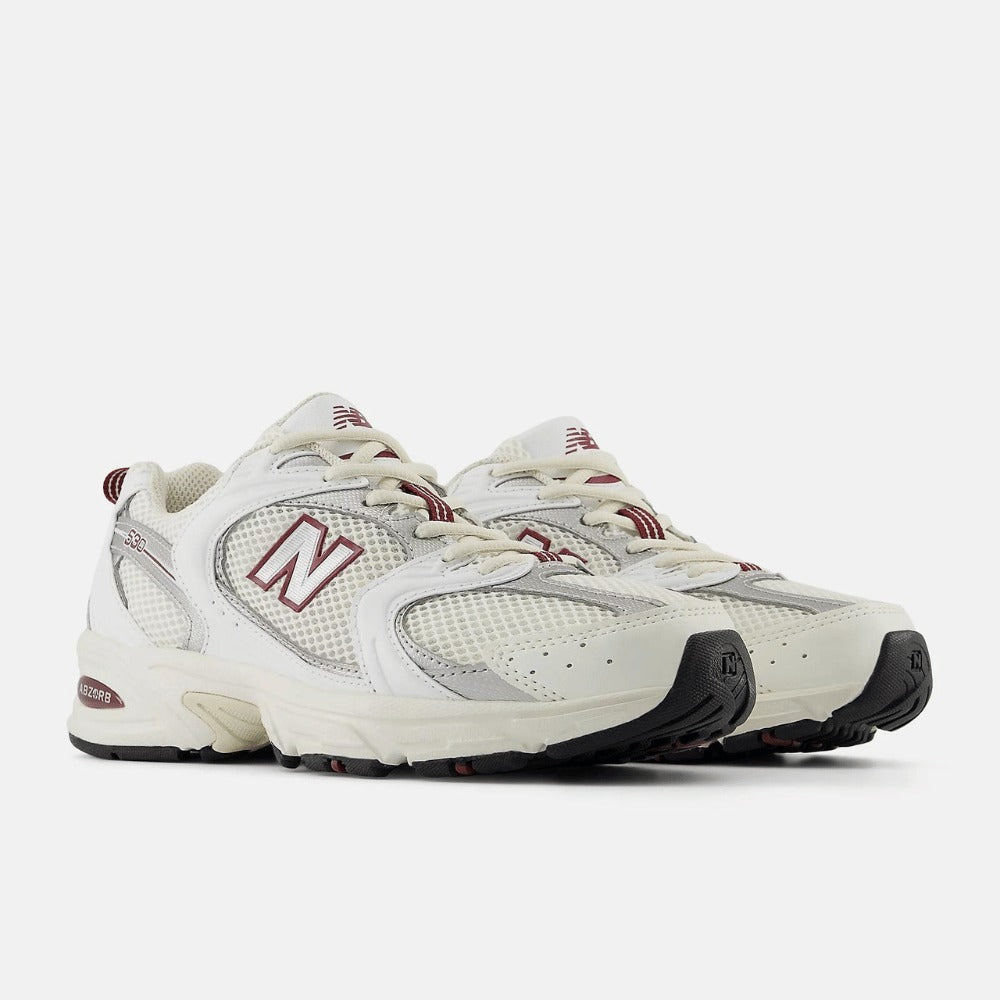 New Balance 530 Sea Salt White Mercury Red — view 3