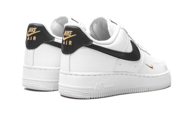 Nike Air Force 1 Essential White Black Gold — view 3