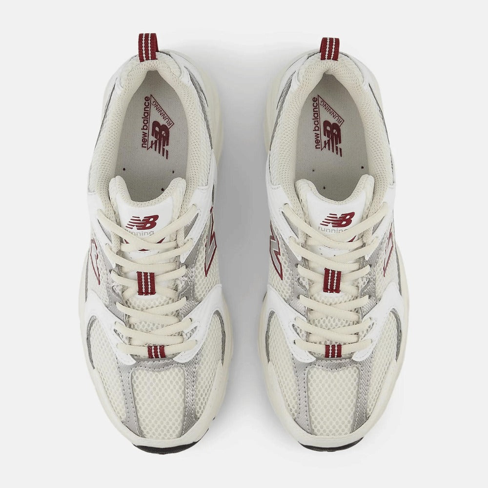 New Balance 530 Sea Salt White Mercury Red — view 4