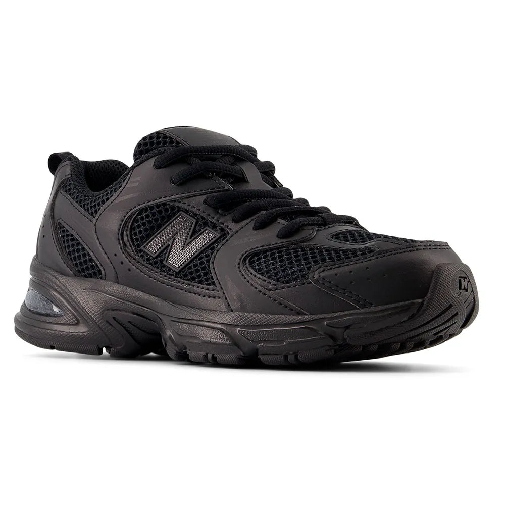New Balance 530 Triple Black Leather — view 5