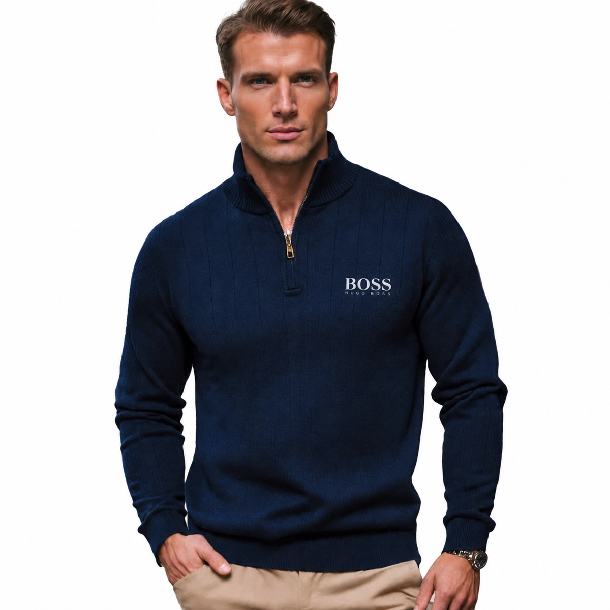 Classic Quarter-Zip Sweater – view 9
