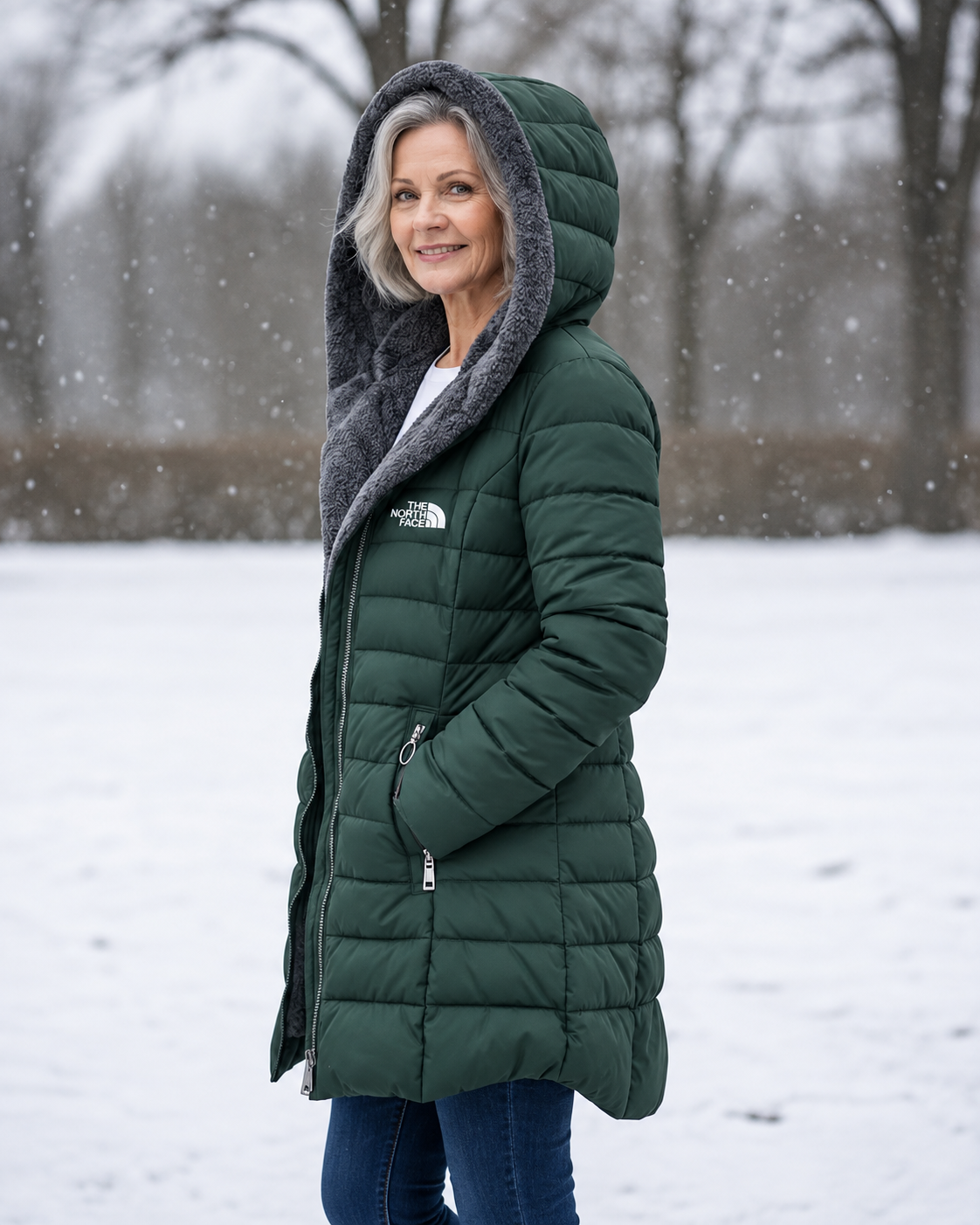 Fleece Lined Quilted Coat – view 15