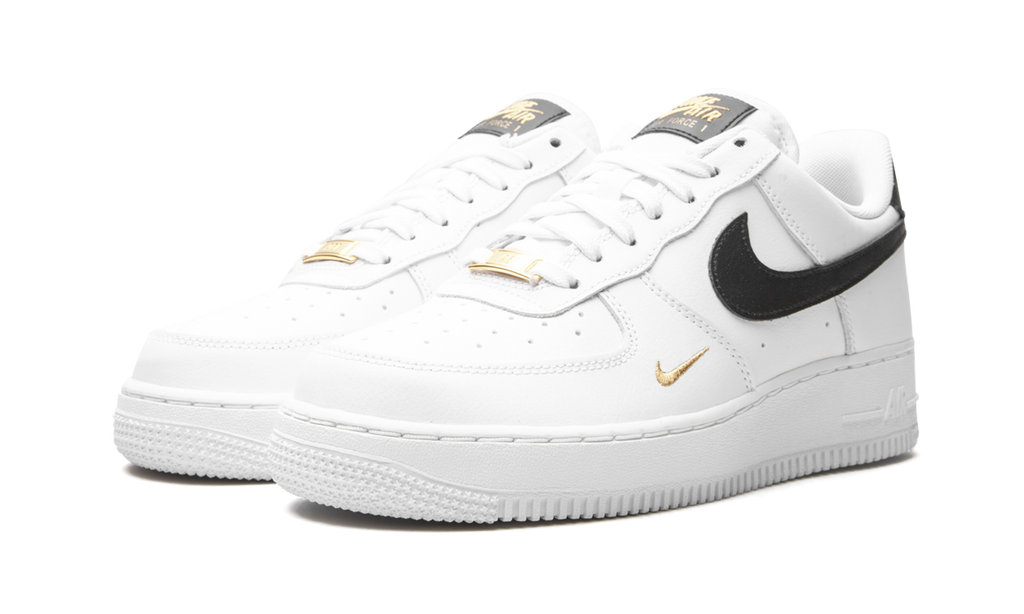 Nike Air Force 1 Essential White Black Gold — view 2