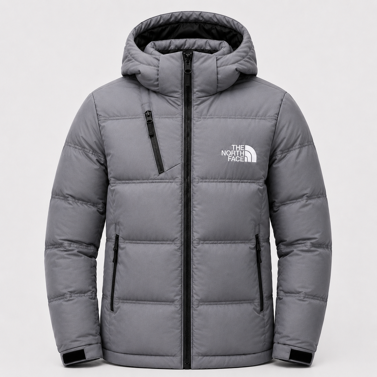 Insulated Puffer Jacket – Light Gray