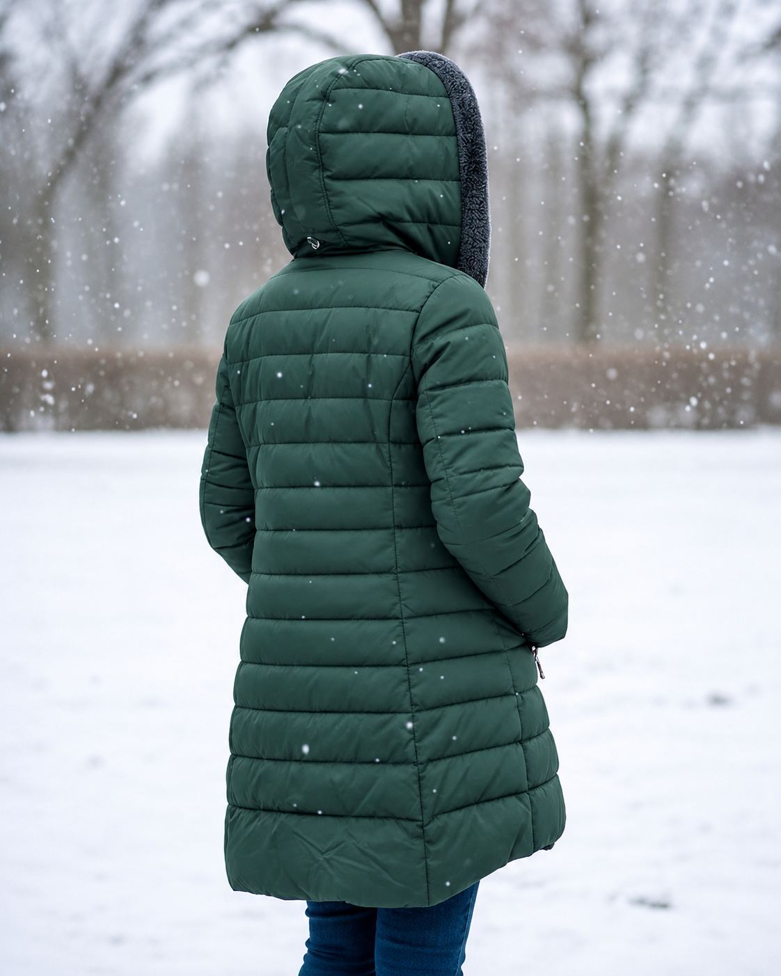Fleece Lined Quilted Coat – view 17