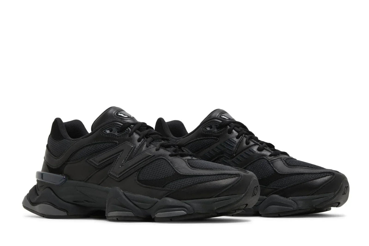 New Balance 9060 Triple Black Leather — view 4